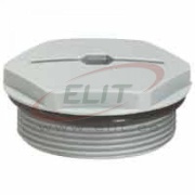 Locking Plug Syntec, M25x1.5, thread 8mm, -30..100°C, PA6, CE/UL/VDE, IP54(68), Agro, light grey