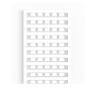 Terminal Marker DEK 5/8-11.5 MC-10 NE WS, blank, 100pcs/card, Weidmüller, white