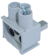 Feed-in Terminal AS/3x16 SNK, Al/Cu 3x 16mm² 63A 690V, grey