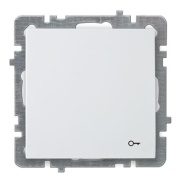 Push-Button Touran, mech.| doorbell switch, 6A 220VAC, flush mount, white