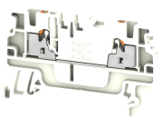 Feed-through Terminal A2C 1.5 WT, 1-tier, 1.5mm² 17.5A 500V, push-in, white