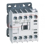 Mini Contactor CTXmini, 2.2kW 6/20A 3x400VAC, 1NC 10A 240VAC, cv 230VAC, TS35, panel mount, Legrand