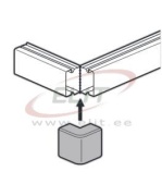 External Angle DLP-S, 40x16mm, white