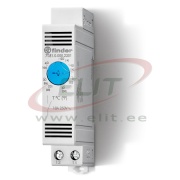 Moodul termostaat 7T, heating, -20..40°C, 1NC 10A 250VAC, TS35, Finder
