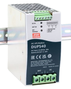 DC UPS Module DUPS40, input 40A 24..29VDC, output charge current 2A| external battery 4..135AH 24VDC ^0..40A 21..29VDC, LED, relay contact 1A 30VDC, TS35