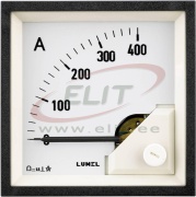 Ammeter MA17LN, moving-coil, built-in rectifier, input 20mA/300A, scale 240°, white faceplate, ■72x72mm/ □68x68mm, IP52