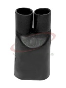 Cable Breakout HLB 210, 2cores, 30/12mm (wall thick 2.6mm) L93mm, crosslinked polyolefin -55..125°C/ +130°C, UV resistant, black