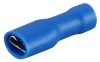 Disconnector Con vv 6.3 b, fully insulated, female, 1.5..2.5mm² 300V, tab 0.8x6.4mm, -25..75°C, PVC ^brass, 100pcs/pck, blue