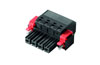 PCB Plug-in Connector BVF 7.62HP/05/180SF SN BK BX, female, 5poles, 7.62mm, push-in, Weidmüller