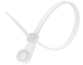 Cable Tie w. Screw Mount 313/7.6 NA, 54.4kg, Polyamide 6.6, -40..85°C, UL94 V-2, UL ^Lloyd’s, 100pcs/pck, natural