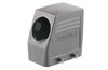 Hood HDC 24D TSBU 1M32G, size 4, cable entry from side, plug housing, side-locking clamp on lower side, M32, IP65, Weidmüller