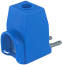 Busbar Connection Terminal AS/50-GN gr, 6..50mm², fork, blue