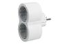 Jätkupesa, 2x 2P+E Schuko 16A 230V, 3680W Legrand, valge-hall