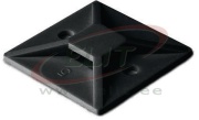 Liimankur MB 2828, 28x28mm, 80N, -40..85°C, Polyamide 6.6, UL94 V2, UV resistant, 100pcs/pck, black