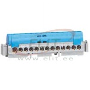 N-klemm, 8x 1.5..16mm², 80A 400V, touch-proof, sinine