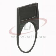 Märgise alus Osmoz, ø22mm device, round - standard size, Legrand, black
