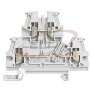 Kruvi-riviklemm Viking™3, kahekordne , 4mm² 32A 500V, pitch 6mm, grey