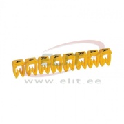 Juhtmemärgis CAB3, 4..6mm², A, ribas 20pcs, Legrand, kollane