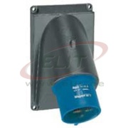 Panel-Mount Flange Inlet Hypra, 1P+N+E 16A 250VAC, plastic, IP44