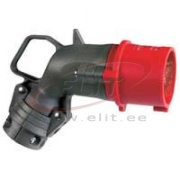 Plug Hypra, 3P+N+E 32A 415VAC, angled, plastic, IP44