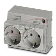 Double Socket EO-CF/UT/LED/DUO, 2pcs/pck, Phoenix