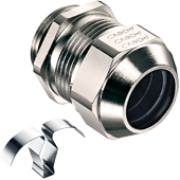 Läbiviik Progress EMC easyConnect, M16x1.5, ø6..10.5mm| 2osaline tihend, keermepikkus 5mm, ss 1.4310 kontaktvedru, -60..100°C, nikeldatud messing, TPE, NBR, kompl. O-tihend, CE/IEC/VDE/UL/EAC, IP68/69