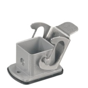 Base HDC 04A ALU, size 1, side-locking clamp on lower side, -40..125°C, IP65, Weidmüller