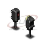 Photoelectric Sensor E3T-ST11 2M, through-beam, 1m, DC, 3-wire, NPN, light-on, side-view, 2m cable