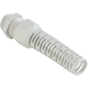 Läbiviik Syntec M12x1.5, anti-kink nozzle, ø2.5..6.5mm| 1osaline tihend, mutrivõti 15mm, keermepikkus 6mm, -30..100°C, PA6, CR, komp. O-ring, HF, CE/UL/VDE, IP68, Agro, helehall