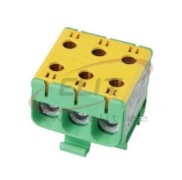 Hargnemisklemm UK50/3PE, 1P (6ava) 2.5-50mm² 145/160A, 5pcs/pck, TS35, MaxPRO, koro