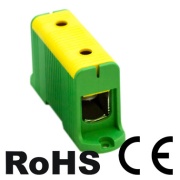 Hargnemisklemm UK150/1PE, 1P (2ava) 35-150mm² 290/320A, TS35, paigaldusplaat, MaxPRO, koro