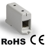 Hargnemisklemm UK240/1A, 1P (2ava) 35-240mm² 380/425A, paigaldus plaadile, MaxPRO, hall