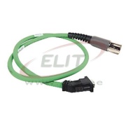 Motor Feedback Cable Kinetix, SpeedTec DIN connector, SpeedTec DIN » flying-lead, SIN/COS high-resolution/resolver encoder, Continuous-Flex, 40m industrial TPE cable, green