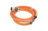 Power/Brake Cable 2090 Kinetix, SpeedTec DIN (motor end) » flying-lead (drive end), 35.6A 600V, 15m industrial TPE cable 6x10AWG D0.66-in., orange