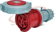 Jätkupesa, 3P+N+E 63A 415VAC, IP67, MaxPro, punane