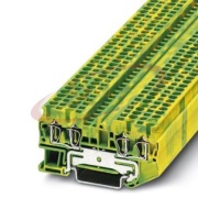 Ground Modular Terminal Block ST 2.5-QUATTRO-PE, 50pcs/pck, Phoenix