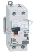 Kombikaitselüliti DX³, 1B+N 16A 230VAC 10kA, 30mA type AC, N right hand, 2M, Legrand