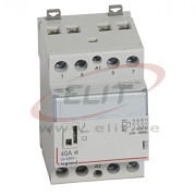 Moodulkontaktor CX³, 4NO 40A 400VAC, cv 230VAC low noise, handle, 3M, TS35, Legrand