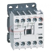 Minikontaktor CTXmini, 7.5kW 16/20A 3x400VAC, 1NC 10A 240VAC, cv 24VAC, TS35, panel mount, Legrand