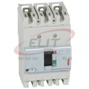 Kompaktkaitselüliti DPX³ 160, 125A 3x400VAC 36kA, short-circuit protection 0.8..1In, overload protection 10In, incl. screws/ cage clamps Al/Cu 70/95mm², panel mount, Legrand