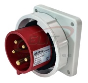 Kilbipistik, 3P+N+E 16A 415VAC, IP67, MaxPro, punane