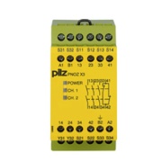 Safety Relay PNOZ X3, input 1/2-ch., output 3NO, 1NC, 1SC, auto/monitored start, e-Stop/ safety gate, W45mm, sv 24VAC/DC