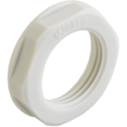 Vastumutter Synthetic, M25x1.5, mutrivõti 33mm, keermepikkus 6.7mm, -30..100°C, PA6, HF, Agro, helehall