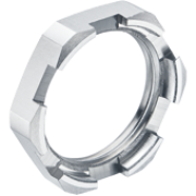 Vastumutter kuivendusläbiviigule, M16x1.5, wrench 19, thread 5.5mm, -50..200°C, nickel-plated brass, Agro
