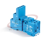 Releepesa 94.02, 55.32/ 85.02, takes 99.02/ 86.30 modules, incl. 094.71 metal retaining clip, sinine