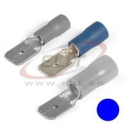 Juhtmehülss-pistik Con mh 4.8 b, insulated, 1.5..2.5mm² 300V, 0.8x4.8mm| 488, -25..75°C, PVC, brass, 100pcs/pck, sinine