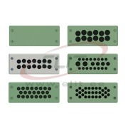 Multiläbiviik ECRM, 14x ø5..11.5mm, -40..80°C, glass fibre reinforced PA, butyl rubber, chloroprene, polyurethane, UL94, incl. mounting accessories, IP65, UL12/13/4X, ETA