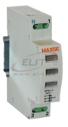 LED indikaator, valge, valge, valge, 230VAC, 1..16mm², 1M, TS35, MaxGE