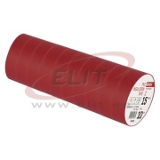 Isoleerteip, 15mm x 10m, dielectric strength 40kV/mm, PVC, UV resistant, water resistant, -25..90°C, punane
