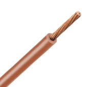 Juhe H05V-K, 0.5mm² 300/500V -40..70°C, 100m/pck, pruun